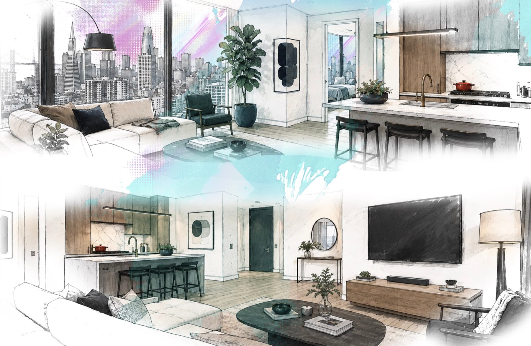 Recherche de décor HELO - l'appartement