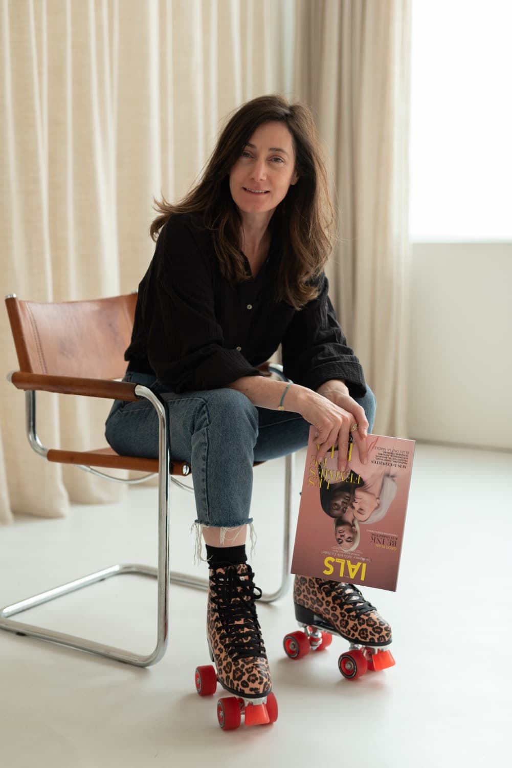 Nathalie Dupuy en rollers avec IALS Magazine